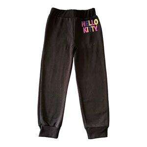 NWOT-HELLO KITTY-BLACK SWEAT PANTS-SIZE 7